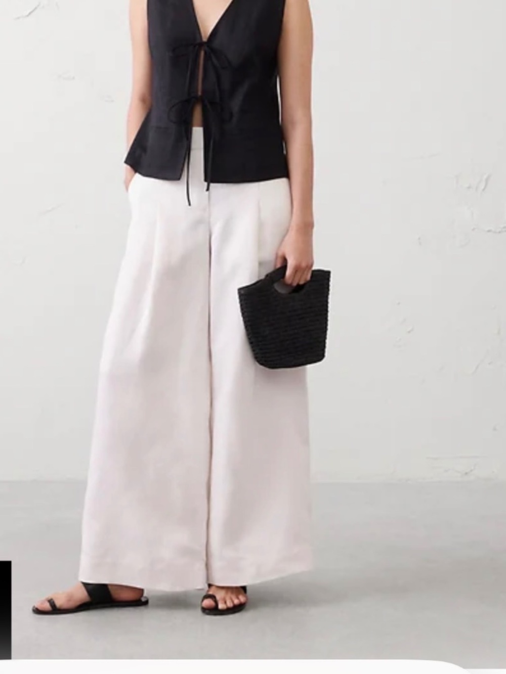 White Wide Leg Pant
